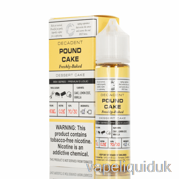 Pound Cake - BSX Series - 60mL 6mg Vape Juice